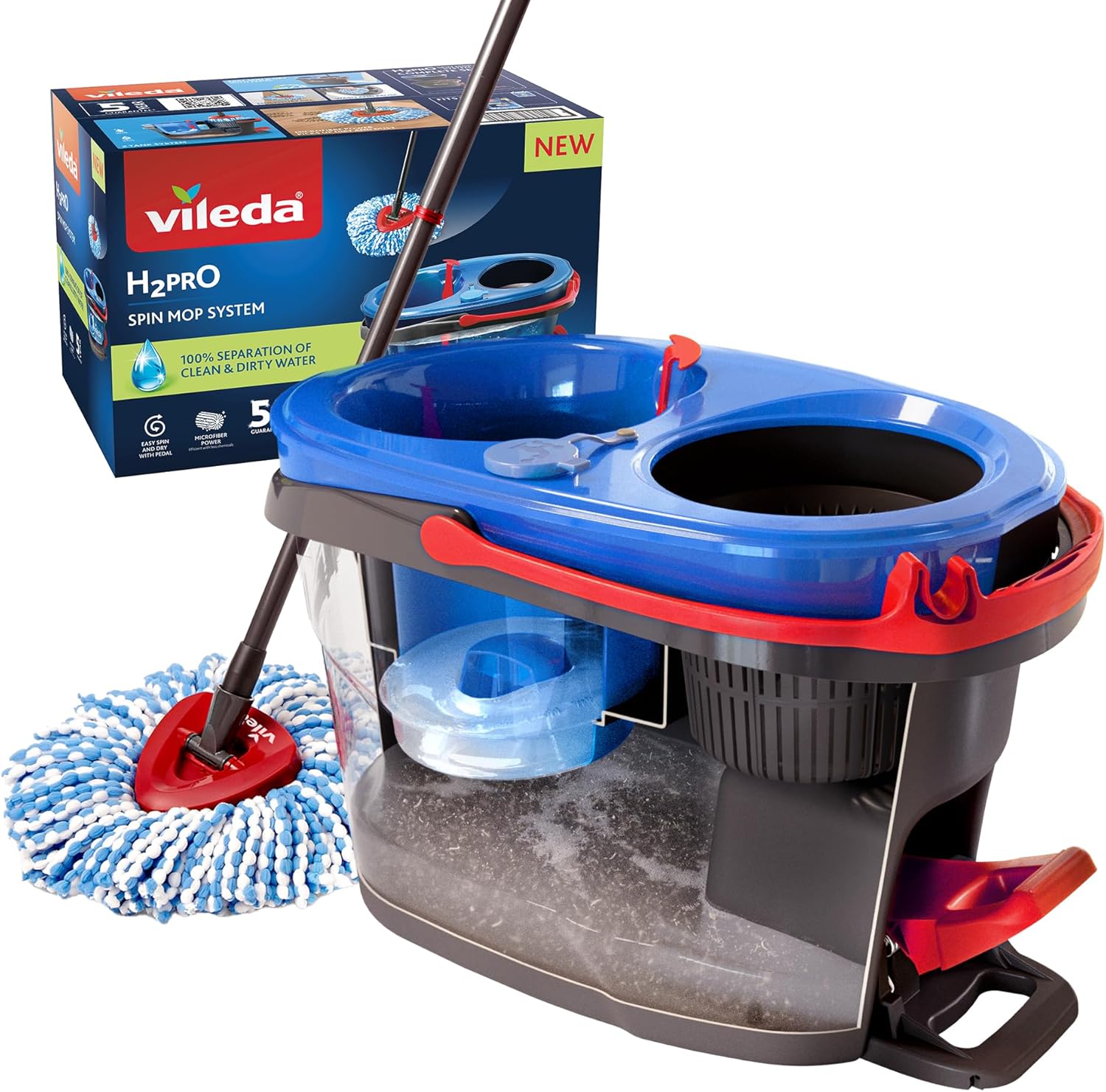 Vileda H2PrO Spin Mop System for Efficient Cleaning