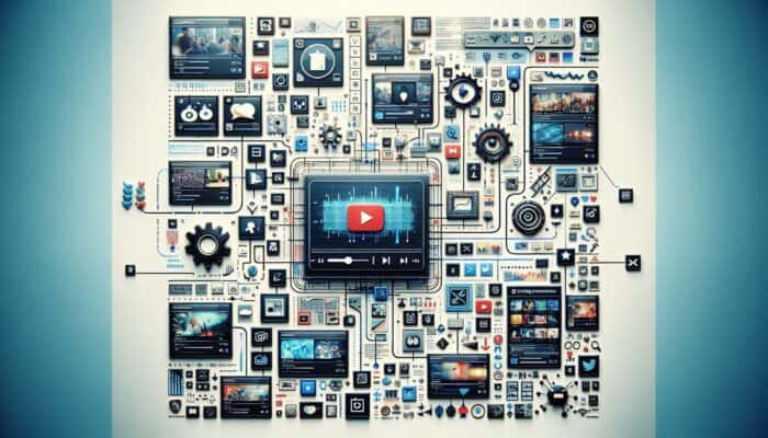 A Pinterest board displaying categorized video thumbnails, expert content, and user engagement features.