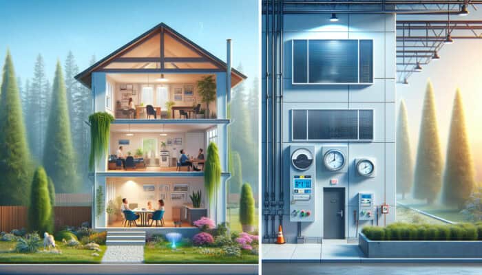 Clean ducts in a family home in Ladner, Delta, improving air quality and alleviating allergies; a commercial building benefits from enhanced HVAC efficiency and reduced energy costs after cleaning.