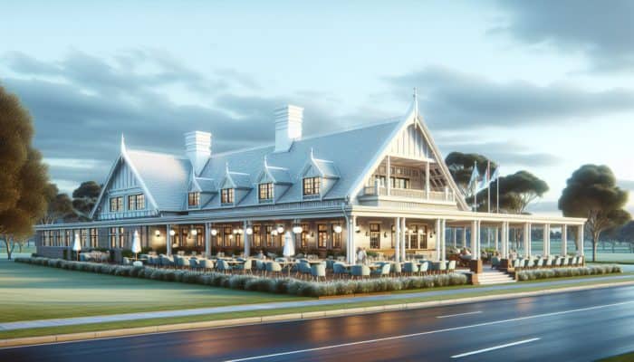 Modernized Amanzimtoti Country Club featuring sleek upgrades that blend contemporary and historical elements, including revamped dining and event spaces.