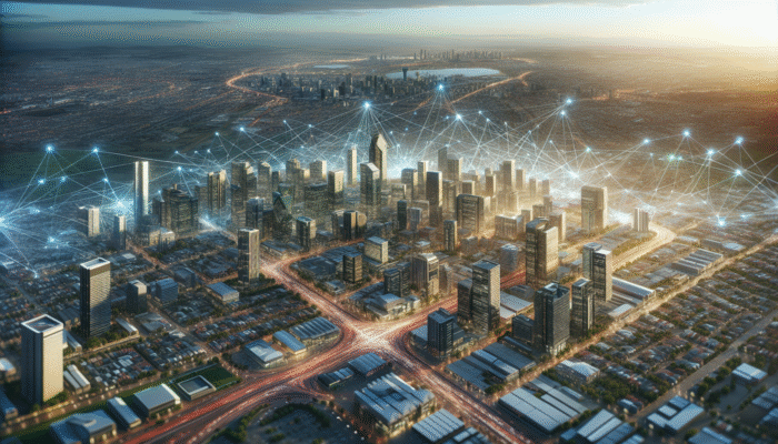 Aerial view of Boksburg highlighting investment growth areas like Northmead and Atlasville.