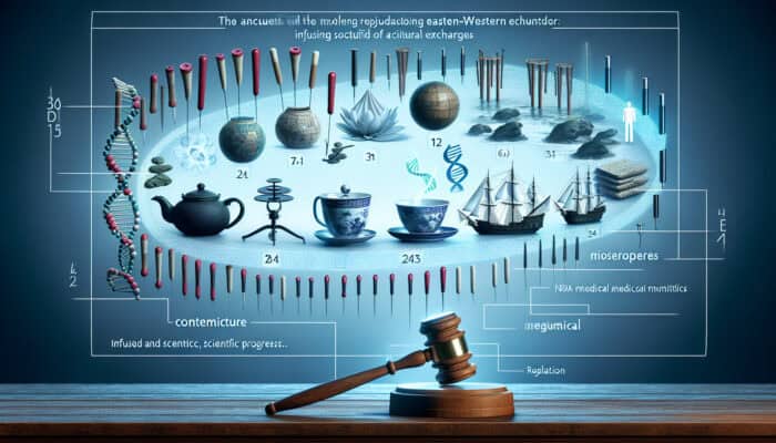 Using Acupuncture to Boost Productivity: Timeline of acupuncture's evolution in Britain, from 17th-century to modern regulated practice blending ancient and scientific methods.